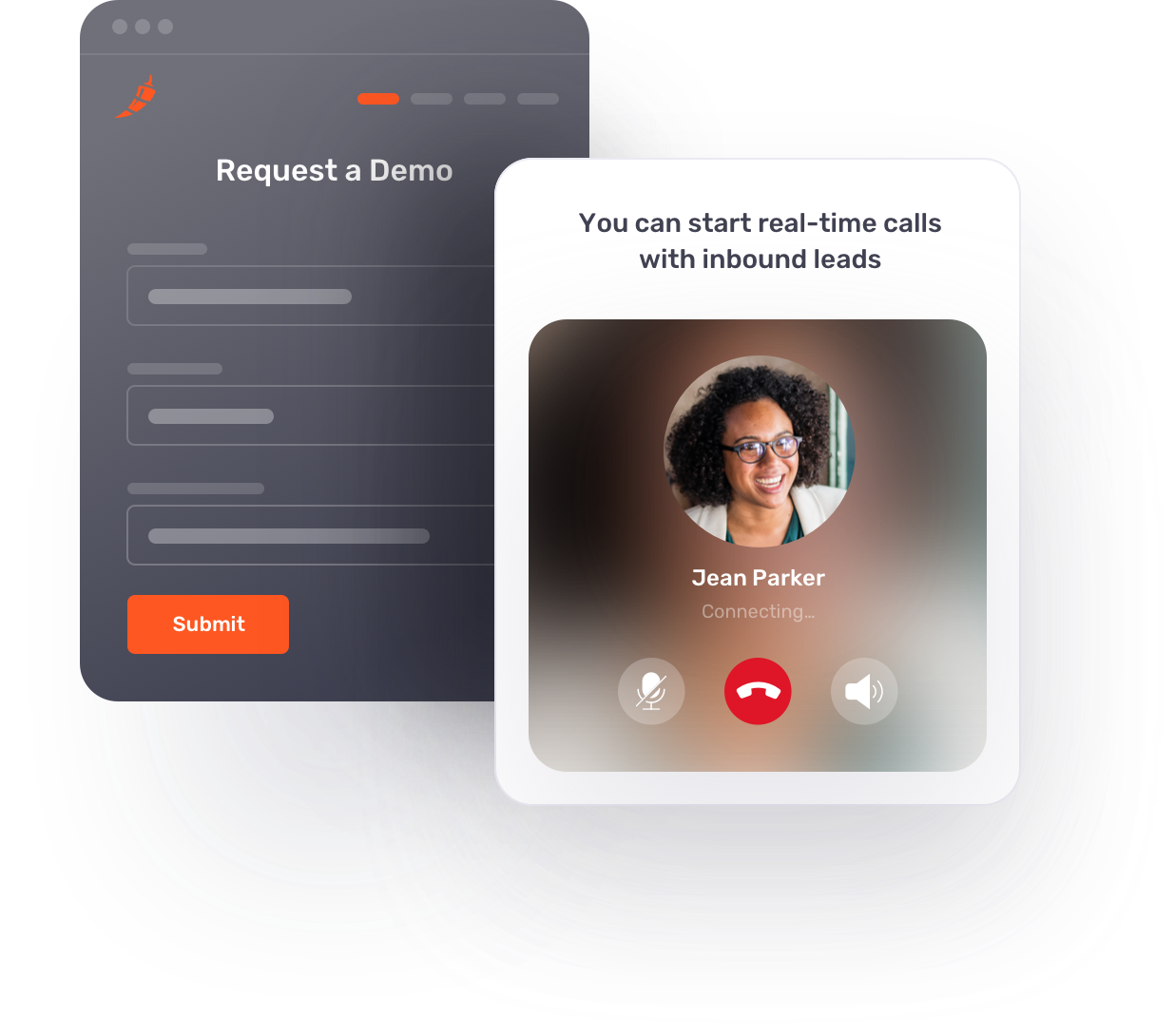 Start live calls with inbound lead