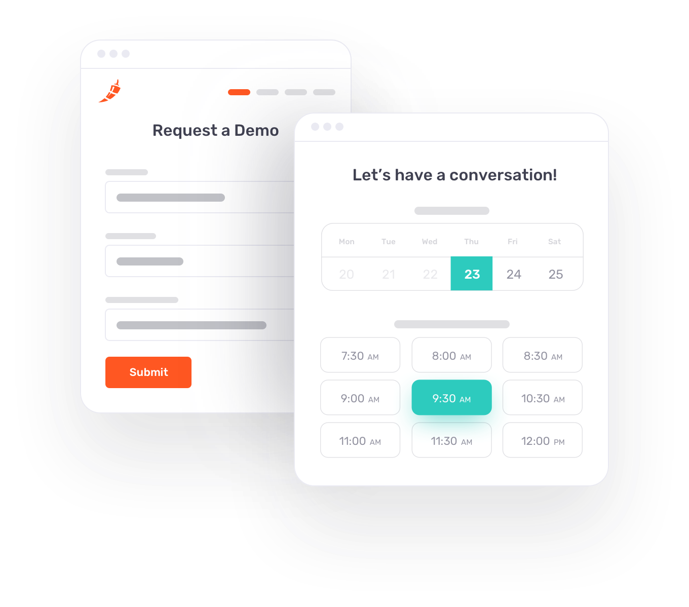 Inbound meeting scheduling